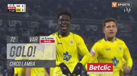 Liga Portugal Betclic: V. Guimarães vs Arouca, Golo 2-2 Chico Lamba (VAR) (2024-2025)