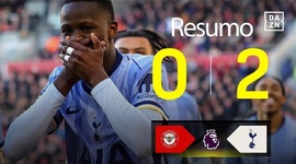 Premier League: Brentford 0 - 2 Tottenham (2024-2025)