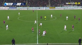 Serie A: Cagliari vs Milan, Golo 0-1 Rafael Leão (2025-2026)