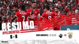 Amigáveis de clubes: Académica 0 - 8 Benfica (2019-2020)
