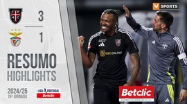 Liga Portugal Betclic: Casa Pia 3 - 1 Benfica (2024-2025)