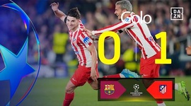 Liga Campeões: Barcelona vs Atlético Madrid, Golo 0-1 Alvarez (2025-2026)
