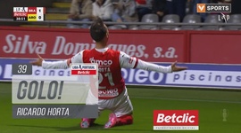 Liga Portugal Betclic: Sp. Braga vs Arouca, Golo 1-0 Ricardo Horta (2024-2025)
