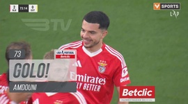 Liga Portugal Betclic: Benfica vs Estoril, Golo 2-0 Amdouni (g.p.) (2024-2025)