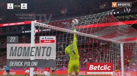 Liga Portugal Betclic: Benfica vs Farense, Jogada Derick Poloni, 22' (2024-2025)
