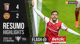 Taça de Portugal Generali Tranquilidade: Sp. Braga 4 - 2 Nacional (2025-2026)