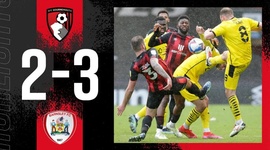 Championship: AFC Bournemouth 2 - 3 Barnsley (2020-2021)