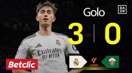 La Liga: Real Madrid vs Elche, Golo 3-0 Huijsen (2025-2026)