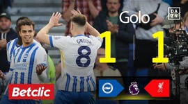 Premier League: Brighton vs Liverpool, Golo 1-1 Ayari (2024-2025)