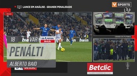 Liga Portugal Betclic: V. Guimarães vs Nacional, Penálti Alberto Baio (VAR), 18' (2024-2025)
