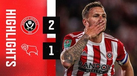 League Cup: Sheffield Utd 2 - 1 Derby County (2021-2022)