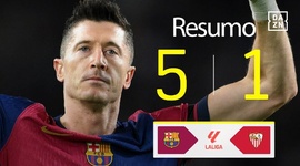 La Liga: Barcelona 5 - 1 Sevilla (2024-2025)
