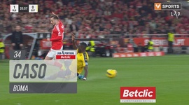 Liga Portugal Betclic: Benfica vs Estoril, Cartão Amarelo Boma, 34' (2024-2025)