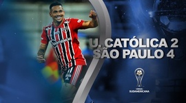 Copa Sudamericana: U. Católica 2 - 4 São Paulo (2022)