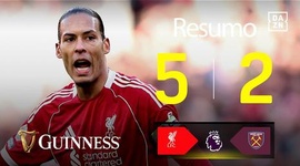 Premier League: Liverpool 5 - 2 West Ham (2025-2026)