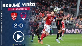 Ligue 1: Stade Brest 2 - 0 Clermont Foot (2021-2022)