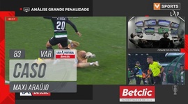 Liga Portugal Betclic: Sporting vs Santa Clara, Caso Maxi Araújo (VAR), 83' (2024-2025)