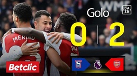 Premier League: Ipswich Town vs Arsenal, Golo 0-2 Martinelli (2024-2025)