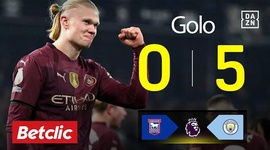 Premier League: Ipswich Town vs Man City, Golo 0-5 Haaland (2024-2025)