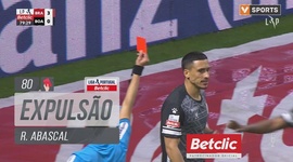 Liga Portugal Betclic: Sp. Braga vs Boavista, Expulsão R. Abascal, 80' (2024-2025)