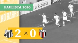 Campeonato Paulista: Santos 2 - 0 Botafogo-SP (2020)