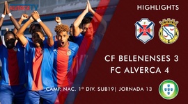 Juniores A S19 I Divisão: Belenenses 3 - 4 Alverca (2022-2023)