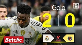 La Liga: Real Madrid vs Villarreal, Golo 2-0 Vinicius (2025-2026)