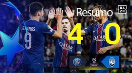 Liga Campeões: PSG 4 - 0 Atalanta (2025-2026)