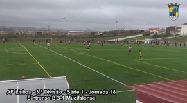 III Divisão AF Lisboa: Sintrense 3 - 1 Mucifalense (2019-2020)