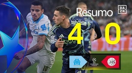 Liga Campeões: Marseille 4 - 0 Ajax (2025-2026)