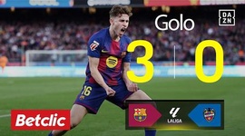 La Liga: Barcelona vs Levante, Golo 3-0 Fermín López (2025-2026)