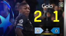 Liga Campeões: Man City vs Club Brugge, Golo 2-1 Ordoñez (2024-2025)