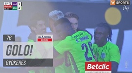 Liga Portugal Betclic: Nacional vs Sporting, Golo 1-6 Gyokeres (2024-2025)