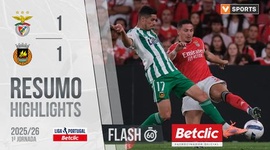 Liga Portugal Betclic: Benfica 1 - 1 Rio Ave (2025-2026)