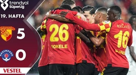 Super Ligi: Göztepe Izmir 5 - 0 Kasimpasa (2024-2025)