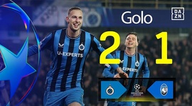 Liga Campeões: Club Brugge vs Atalanta, Golo 2-1 Nilsson (2024-2025)