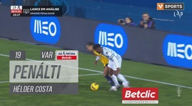 Liga Portugal Betclic: Estoril vs Moreirense, Penálti Hélder Costa (VAR), 19' (2024-2025)