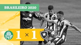 Brasileirão: Palmeiras 1 - 1 Botafogo (2020)