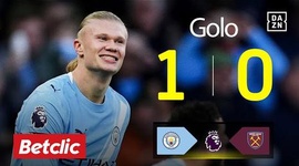 Premier League: Man City vs West Ham, Golo 1-0 Haaland (2025-2026)