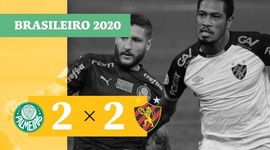 Brasileirão: Palmeiras 2 - 2 Sport (2020)