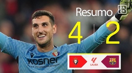 La Liga: Osasuna 4 - 2 Barcelona (2024-2025)